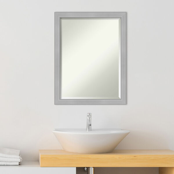 Vista Brushed Nickel 21W X 27H-Inch Bathroom Vanity Wall Mirror, image 3