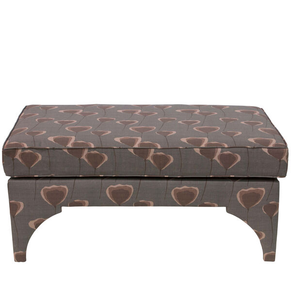 Poppy Taupe 41-Inch Welted Pillowtop Bench, image 2