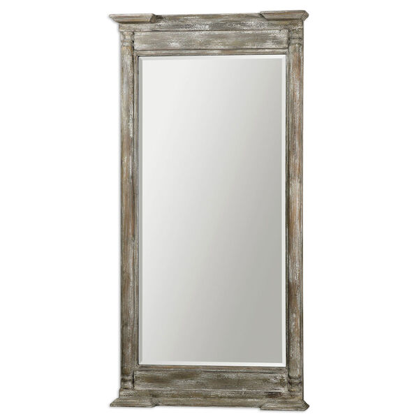 Valcellina Ivory and Gray Wooden Leaner Mirror, image 2
