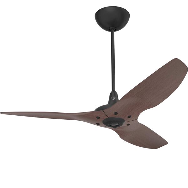 Haiku Black 52-Inch Universal Mount Ceiling Fan with Cocoa Bamboo Airfoils and 20-Inch Downrod, image 1