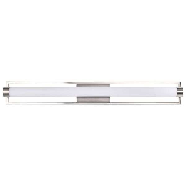 Canal Brushed Nickel 36-Inch Integrated LED Bath Strip, image 5