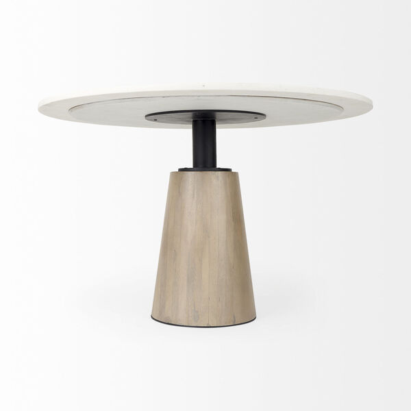 Maxwell White and Black Dining Table, image 3