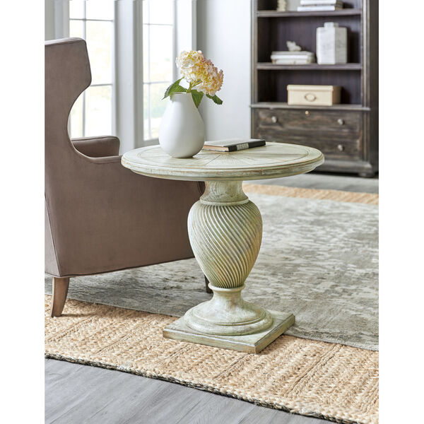 Traditions Pistachio Round End Table, image 4