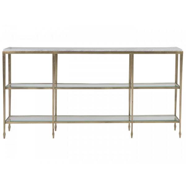 Signature Designs Antique Gold and Off White Sashay Console Table, image 2