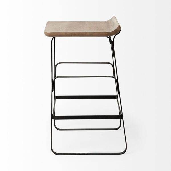 Conan Brown and Black Counter Height Stool, image 3