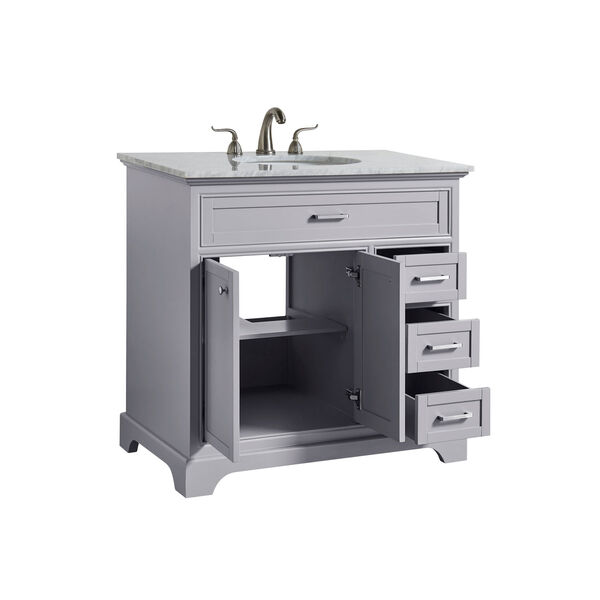 Americana Light Gray 36-Inch Vanity Sink Set, image 4