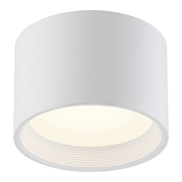 Reel White Eight-Inch LED Flush Mount, image 4