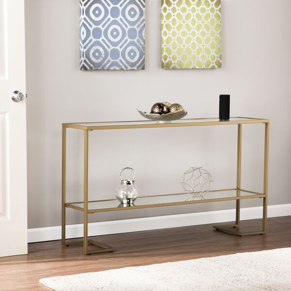 Horten Gold Console Table, image 1
