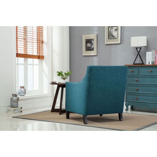 Taslo Teal Accent Chair, image 4