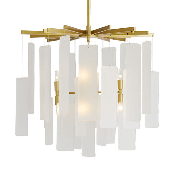Harriet Frosted Eight-Light Chandelier, image 2
