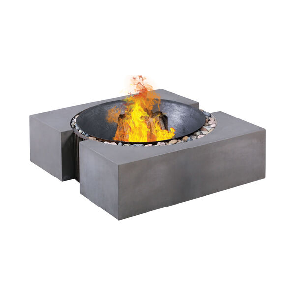 Volcano Polished Concrete Outdoor Fire Pit, image 7