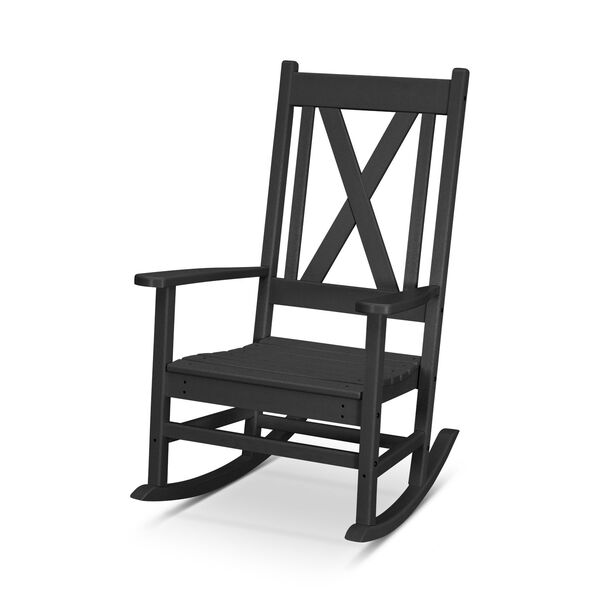 Braxton Black Porch Rocking Chair, image 1