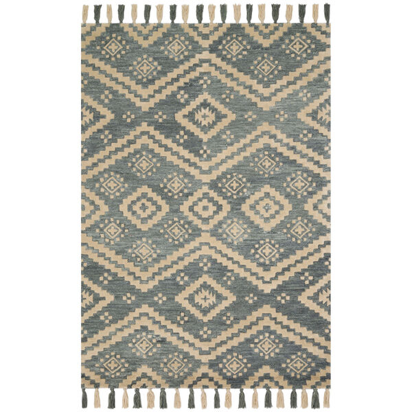 Crafted by Loloi Zagora Denim Rectangle: 7 Ft. 9 In. x 9 Ft. 9 In. Rug, image 1