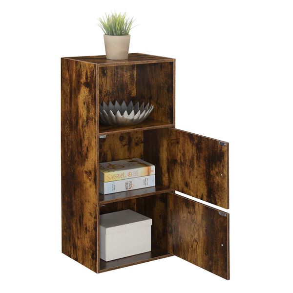 Xtra Storage Barnwood Two-Door Cabinet with Shelf, image 4