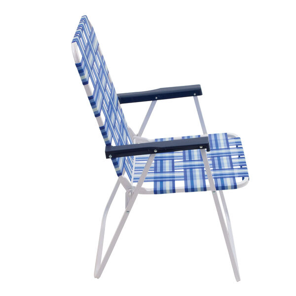 Blue White Web Chair, image 3