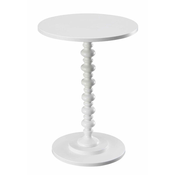 Palm Beach White Spindle End Table, image 1