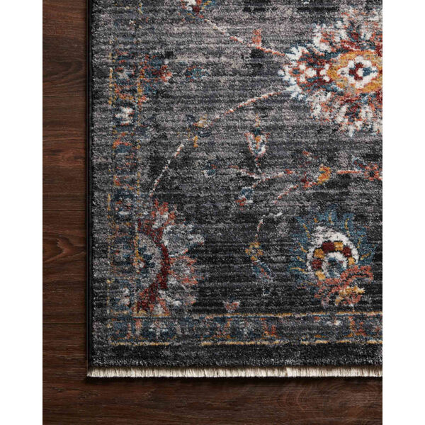 Samra Charcoal and Multicolor Rectangular: 2 Ft. 3 In. x 3 Ft. 10 In. Area Rug, image 4