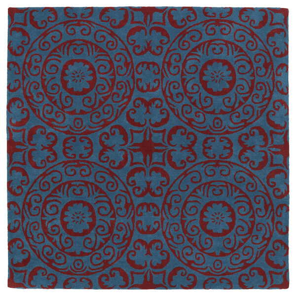 Evolution Peacock Hand Tufted 3Ft. 9In Round Rug, image 6