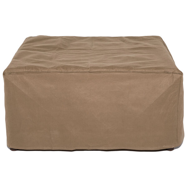 Essential Latte 40 In. Rectangular Patio Ottoman or Side Table Cover, image 1