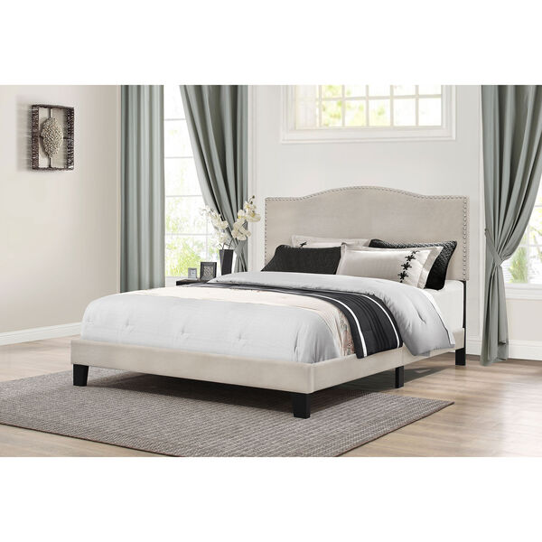 Kiley Full Bed in One - Fog Fabric, image 1
