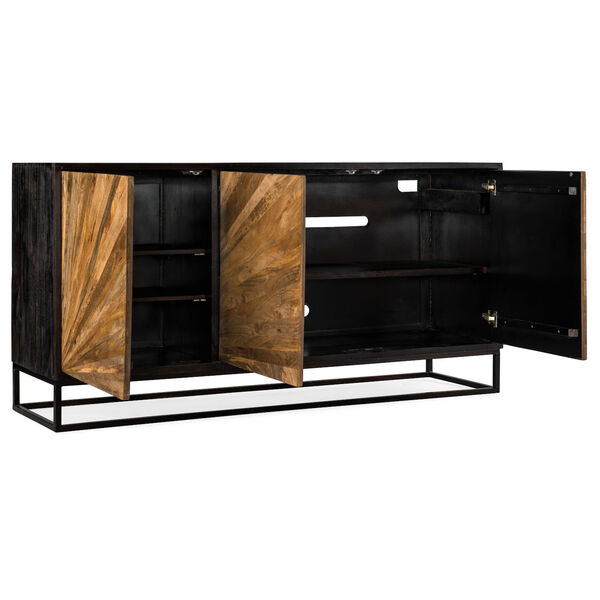 Commerce and Market Black and Natural Entertainment Console, image 3