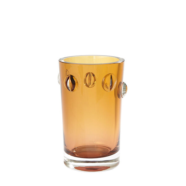 Amber Small Glass Vase, image 1