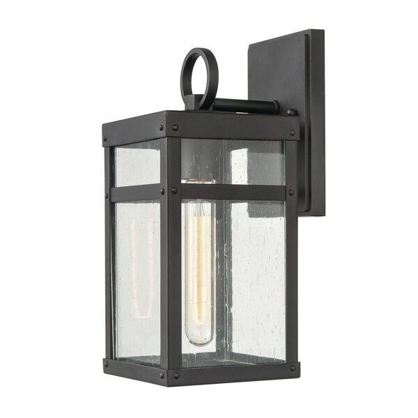 Dalton Textured Black One-Light Outdoor Wall Sconce, image 2