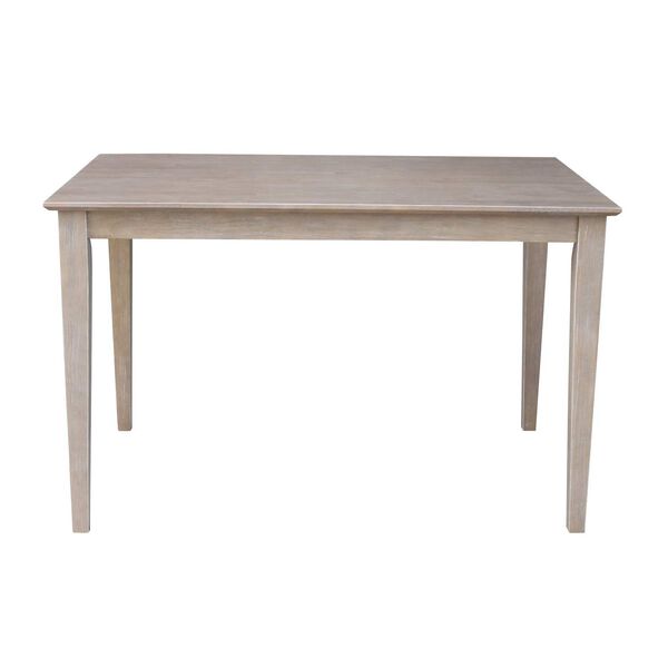 Washed Gray Clay Taupe 30 x 48 Inch Dining Table with Six Chairs, image 3