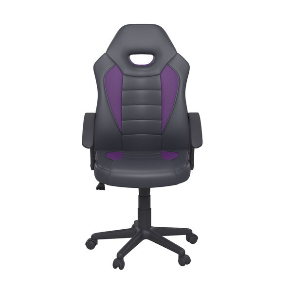 Hendricks Purple Gaming Office Chair with Vegan Leather, image 1