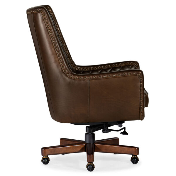 Kent Dark Wood Executive Swivel Tilt Chair, image 3