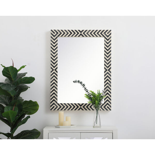 Colette Chevron 24 x 32 Inches Rectangular Mirror, image 2