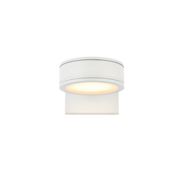 Raine White 230 Lumens Eight-Light LED Outdoor Wall Sconce, image 1