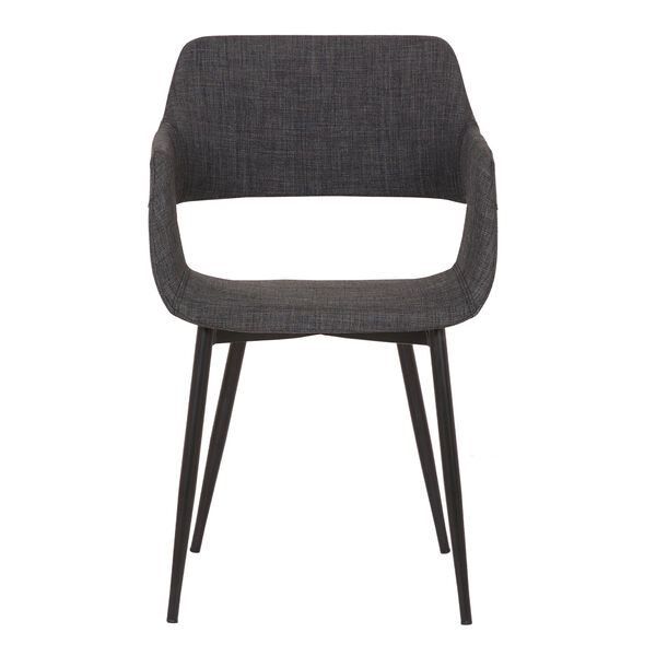 Ariana Gray with Black Powder Coat Dining Chair, image 2