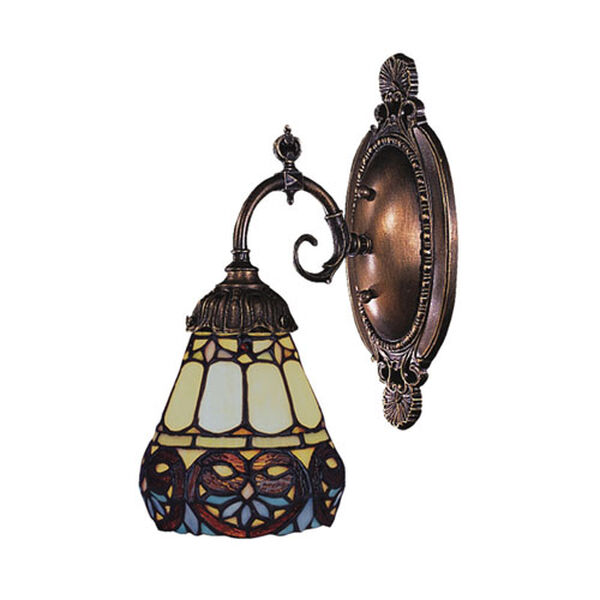 Floral Heart Mix-N-Match Tiffany Bronze One Light Wall Sconce, image 1