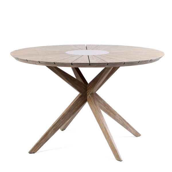 Oasis Light Eucalyptus Outdoor Dining Table, image 1