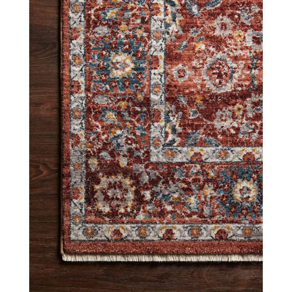 Samra Brick and Multicolor Rectangular: 2 Ft. 3 In. x 3 Ft. 10 In. Area Rug, image 3