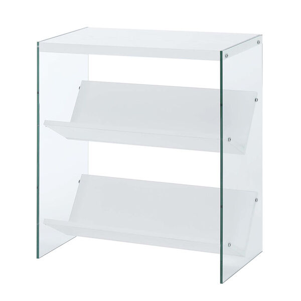 Soho White with Glass 28-Inch Book Case, image 3
