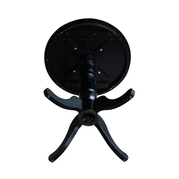 42-Inch Tall, 30-Inch Round Top Black Pedestal Pub Table, image 4