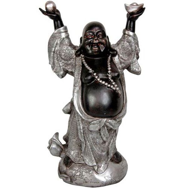 17 Inch Standing Prosperity Buddha Statue, Width - 10.5 Inches, image 1