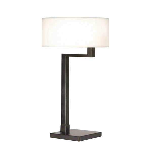 Quadratto Black Brass Swing Table Lamp, image 1