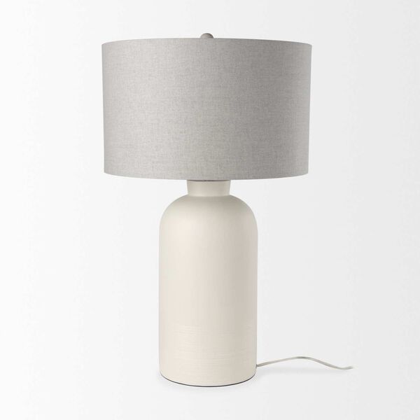 Cato Cream and White Table Lamp, image 2