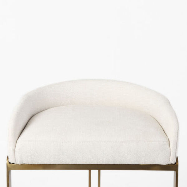 Hollyfeild Cream and Gold Counter Stool, image 6