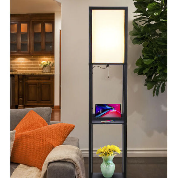 Maxwell Classic LED Floor Lamp with Wireless Charging, image 4