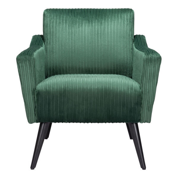 Bastille Green and Matte Black Accent Chair, image 3