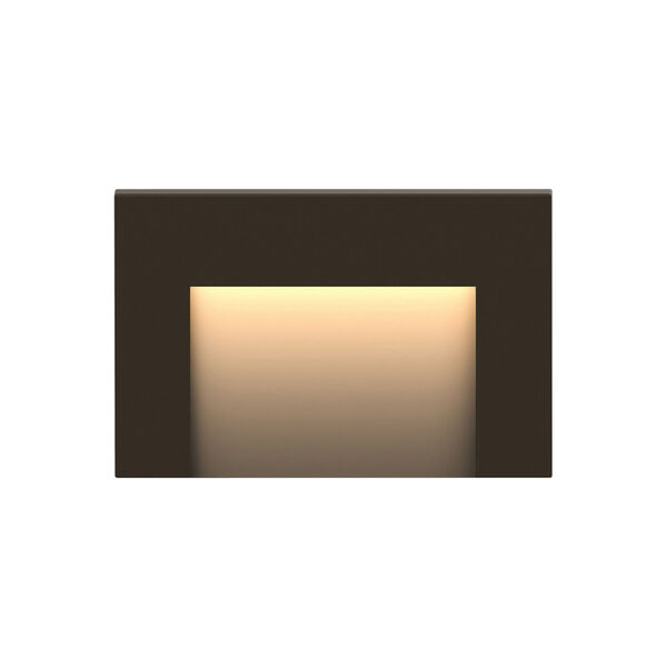 Taper Bronze 2700K LED Deck Light with Etched Glass, image 2