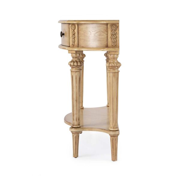 Halifax Antique Beige One-Drawer Console Table with storage, image 4
