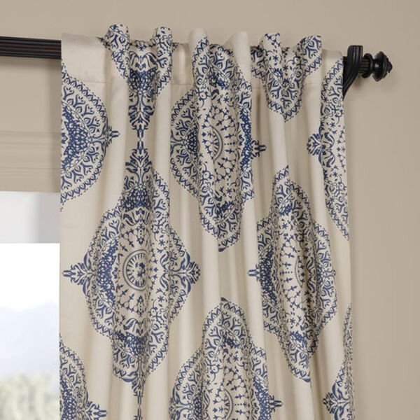 Henna Blue 108 x 50-Inch Blackout Curtain Single Panel, image 3