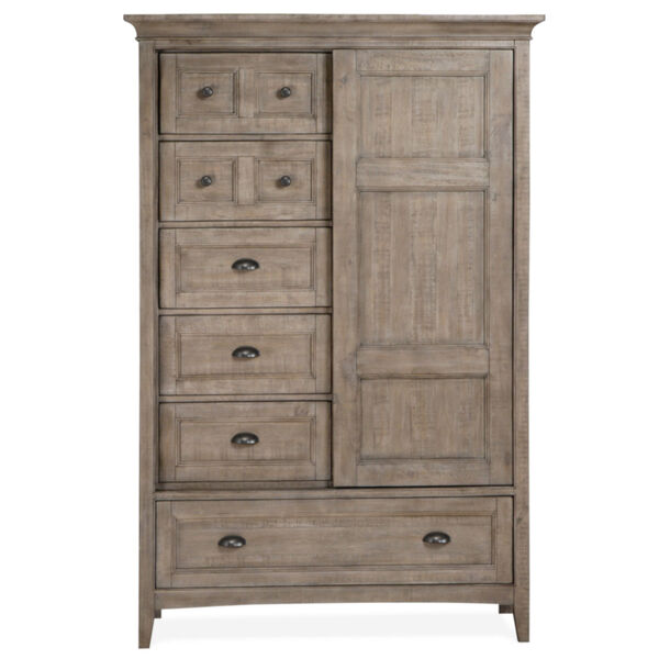 Paxton Place Dove Tail Grey Wood Door Chest, image 2