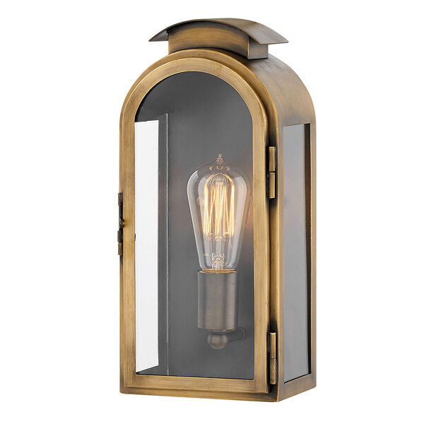 Rowley Light Antique Brass One-Light Outdoor Small Wall Mount, image 5