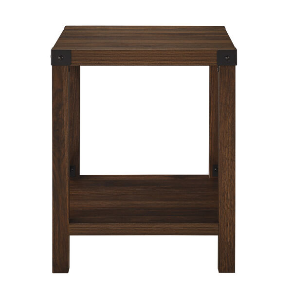 Dark Walnut 18-Inch Wood Side Table, image 5
